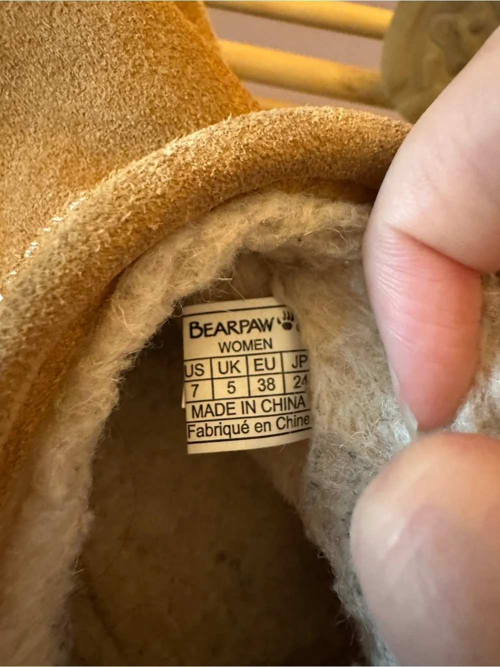BearPaw Suede Slip-On Boots in Chestnut Brown